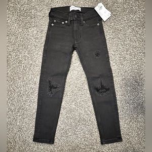 Abercrombie kids super skinny black jeans , 5/6
